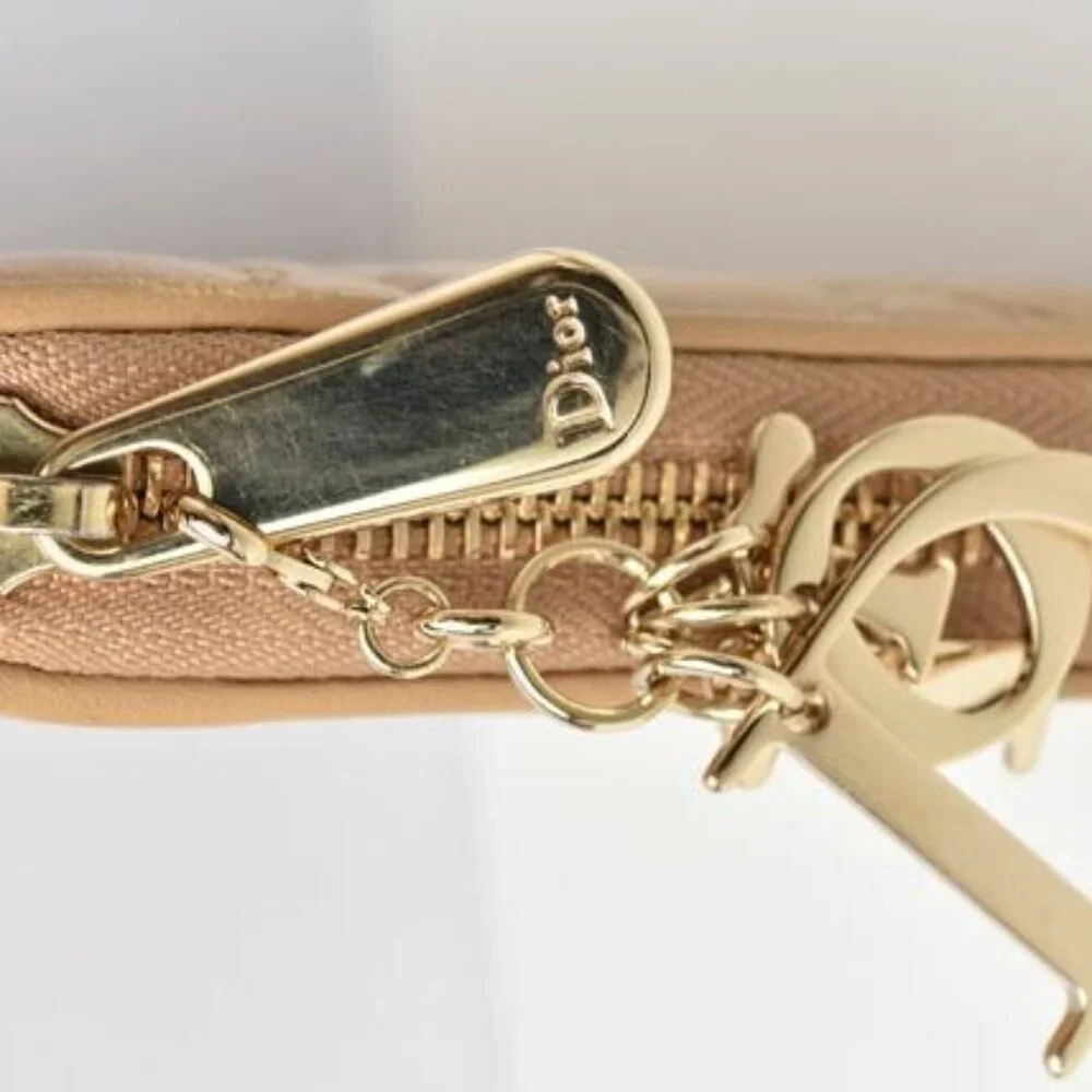 Christian Dior Wallet Long Wallet Iss Imo Beige
